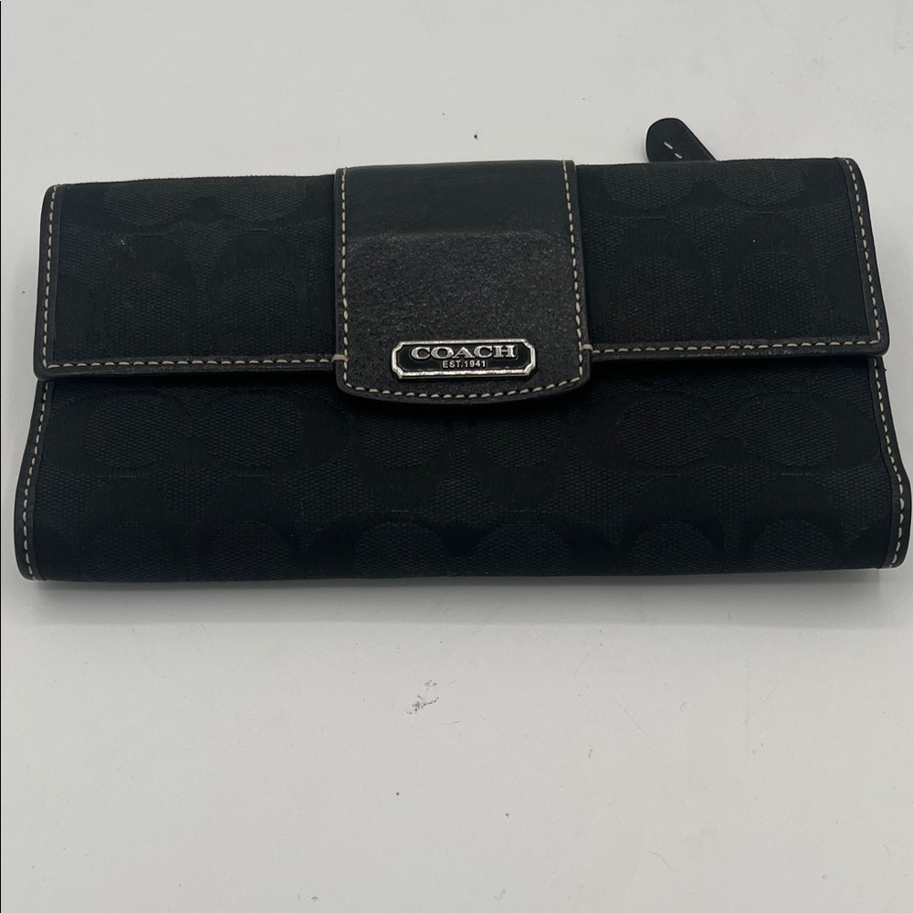 Coach Black Signature Women's Wallet